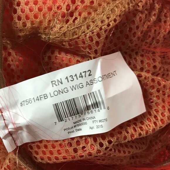 Wig Neon Red Long Bangs Theater Ariel Mermaid Cosplay Dress-up Halloween Costume - Picture 9 of 11